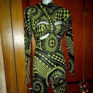 COPY - Kimcine Curve mesh jumpsuit size s worn once